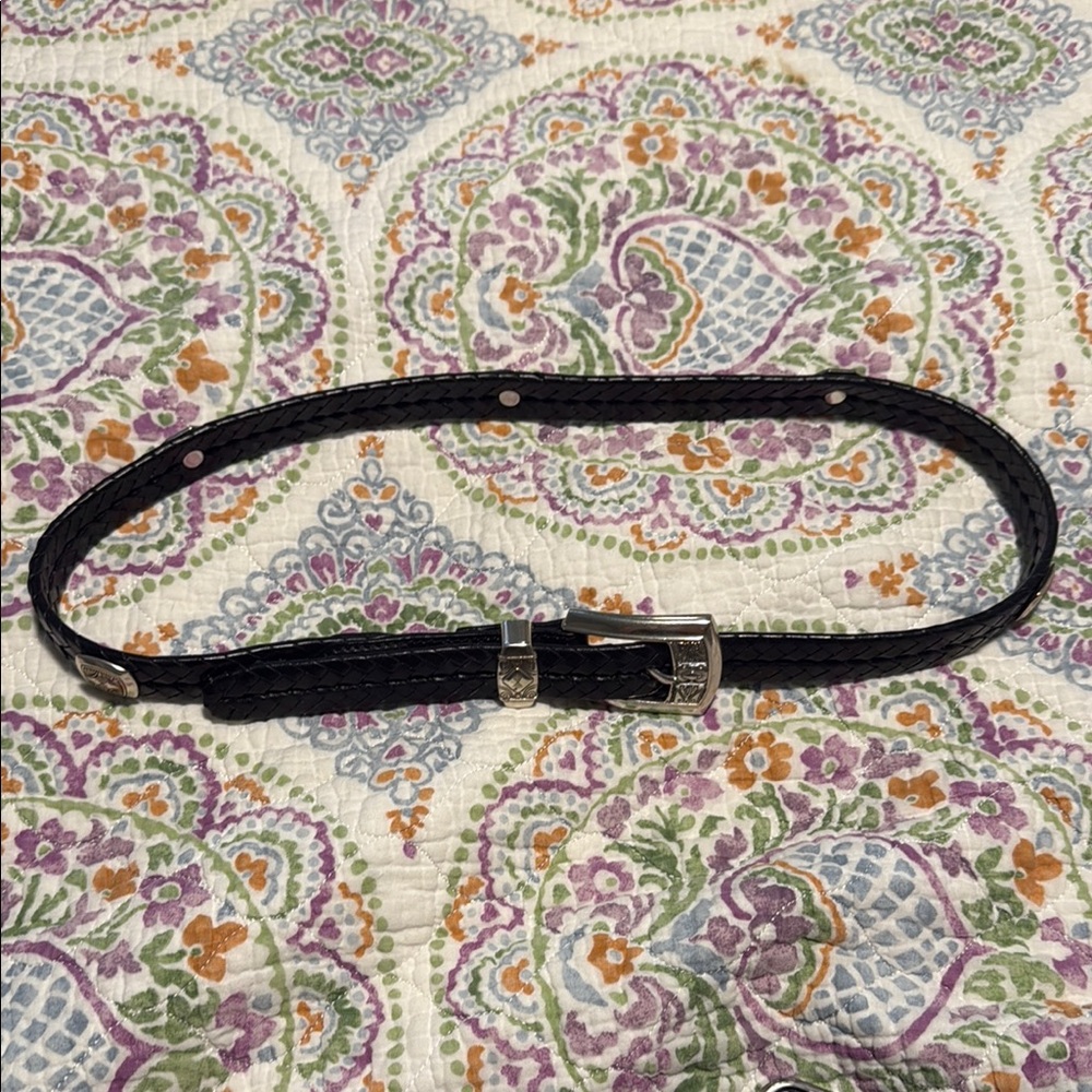Brighton Black Braided Belt